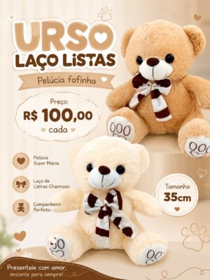 Urso Laço Listras