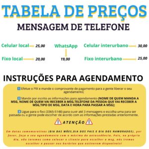 Mensagem de Telefone