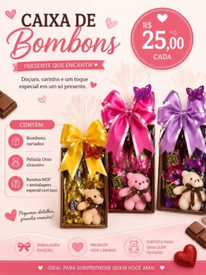 Caixa de Bombons MDF