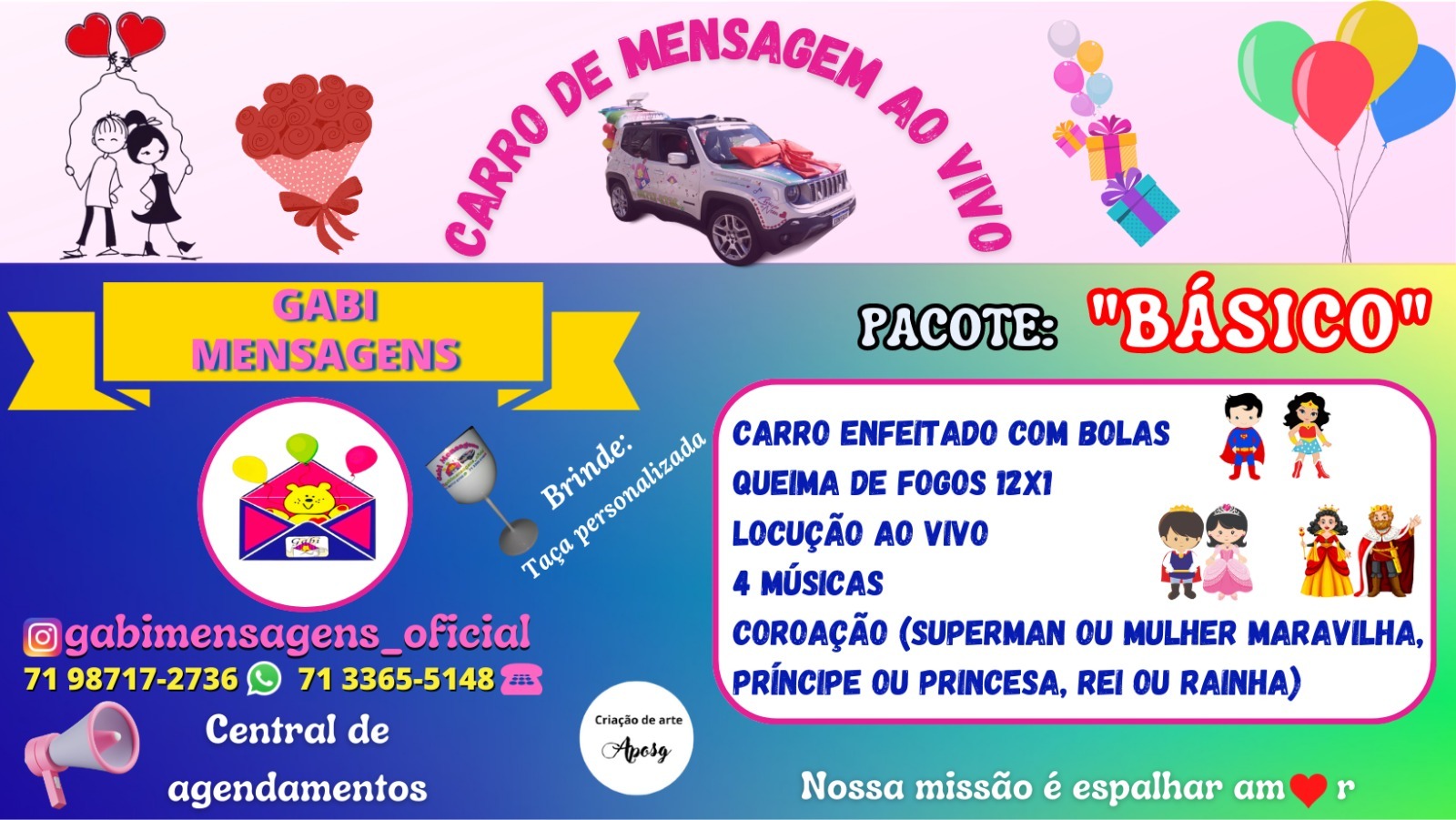 Pacotes Carro de MSG